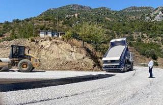 Alanya Çamlıca yolu asfaltlandı