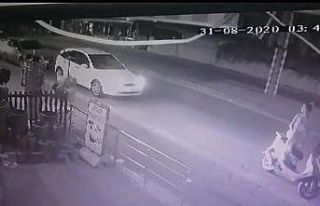 Alkollü sürücünün dehşet saçtığı anlar güvenlik...