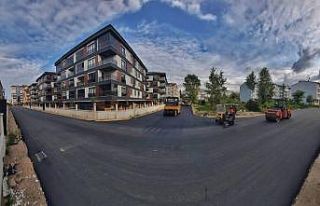 Altınordu’da toplu konut alanları asfaltlanıyor