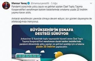 Ankara’da Özel Toplu Taşıma Kooperatifleri esnafı...