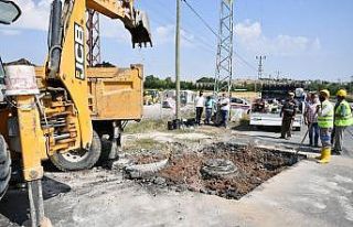 ASKİ Gölbaşı içme suyu ana isale hattını yeniliyor