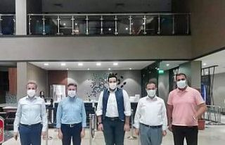 Aydın ve beraberindekiler işadamı Gürsoy ile bir...