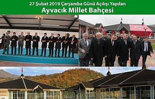 ‘Ayvacık Millet Bahçesi’ kiraya verildi