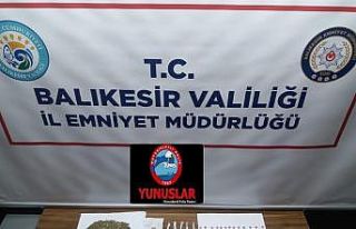 Balıkesir’de uyuşturucu operasyonunda 1 kişi...