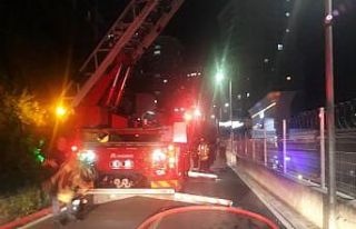 Başakşehir’de 15 katlı binada korkutan yangın