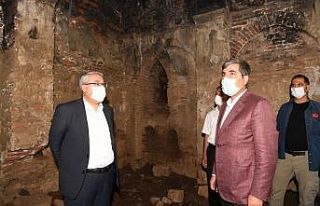 Başkan Asya, Vali Gündüzöz ile Migre Hamamı’nda...