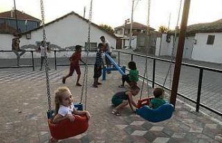 Başkan Bilgin çocukların isteğini geri çevirmedi