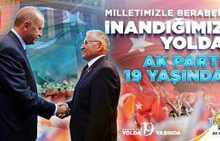 Başkan Büyükkılıç’tan “19. kuruluş yıldönümü”...