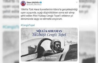 Başkan Çerçioğlu, şehit Yüzbaşı Cengiz Topel’i...