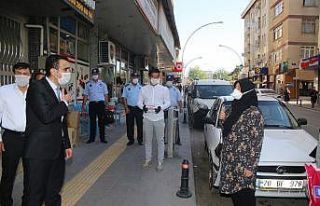 Başkan Kalaycı, korona virüs tedbirlerini denetledi
