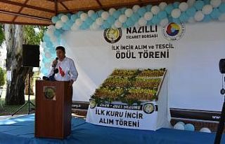 Başkan Özcan ilk kuru incir alım törenine katıldı