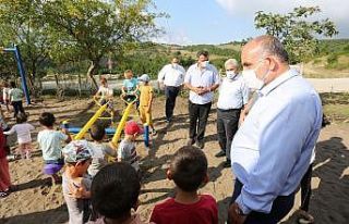 Başkan Sandıkçı çocuklara verdiği sözü tutuyor