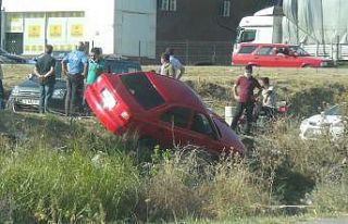 Başkasına yol vermek isterken dereye uçuyordu
