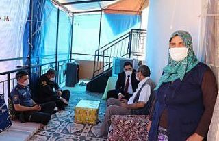 Bayramda şehit aileleri unutulmadı