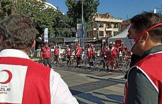 Bisikletçiler deprem farkındalığı için 150 kilometre...