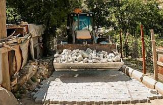 Bitlis’te Belediyesinden parke çalışması