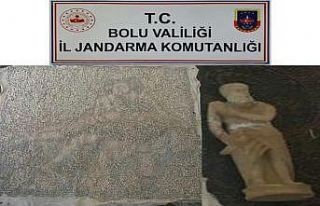 Bolu’da yolcu otobüsüne tarihi eser operasyonu:...