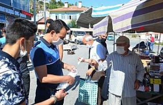 Bünyan Belediyesi maske dağıtımını sürdürüyor