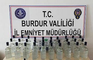 Burdur’da kaçak içki operasyonu
