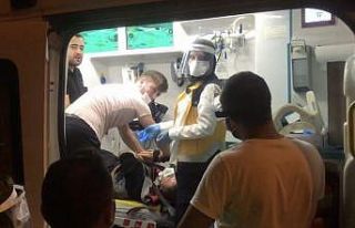 Bursa’da otomobil ile motosikletin çarpışması...