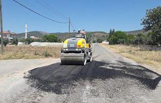 Büyükşehir asfalt ekipleri bayramda da durmadı