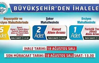Büyükşehir’den üç ihale birden