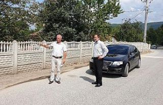 Cadde üzerinde kaldırım ve ağaçlandırma yapılacak