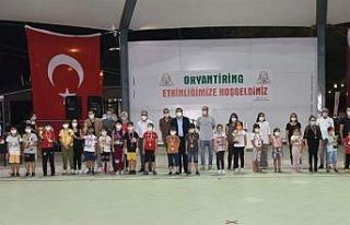 Çan Belediyesi oryantiring bilgi yarışmasında...