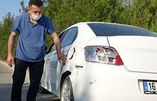 Dedektif gibi iz sürdü, arabasına çarpan aracı...
