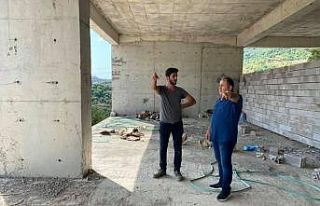 Demir, Cide Devlet Hastanesi inşaatını ziyaret...