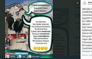 Denizli Horozu uyardı; “Çabuk takın maskenizi”