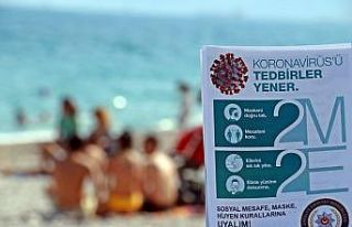 Dünyaca ünlü sahilde ‘2M-2E’ başlıklı korona...