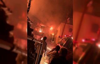 Duralar Köyü’nde gece yarısı korkutan yangın