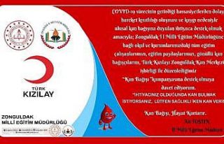 Eğitimciler gönüllü kan bağışlayacak