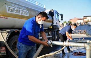 Ekipler, su sıkıntısı yaşanmaması adına görev...