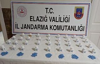 Elazığ’da bin adet uyuşturucu hap ele geçirildi