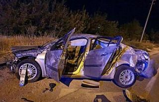 Elazığ’da otomobil takla attı: 3 yaralı