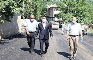Erciş Belediyesinden asfalt kaplama çalışması