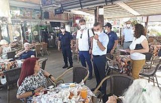 Erdek’te gün boyu korona denetimi