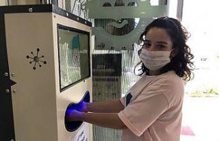 Ergene Belediyesi’ne yeni nesil el dezenfektan otomatı