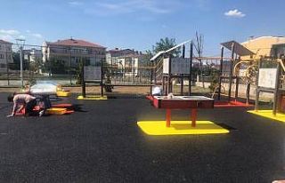 Ergene Masal Park’ın zemini yenilendi