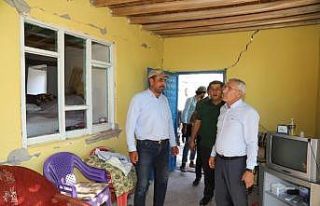Güder, depremzedeleri yalnız bırakmadı
