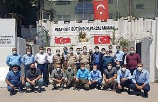 Güvenlik korucularından Binbaşı Carık’a ziyaret