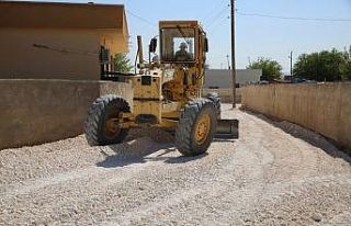 Haliliye’de yol çalışması