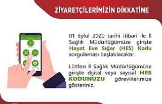 HES kodu olmayan buraya giremeyecek