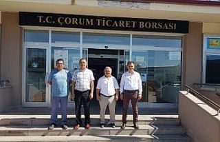 İl Müdürü Sarı ve Mehmet Sayan Ticaret Borsası’nı...