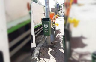 İlçenin dört bir yanında çöp kovaları yerleştirildi