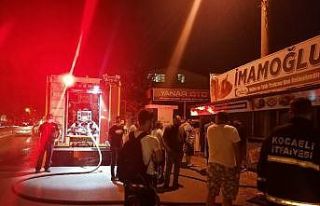 İş yerinin mutfağında çıkan yangın korkuttu
