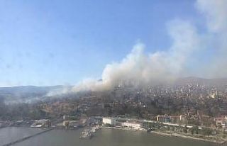 İzmir’de askeri alanda orman yangını