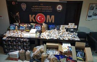 İzmir’de kaçak tütün ve sigara operasyonu